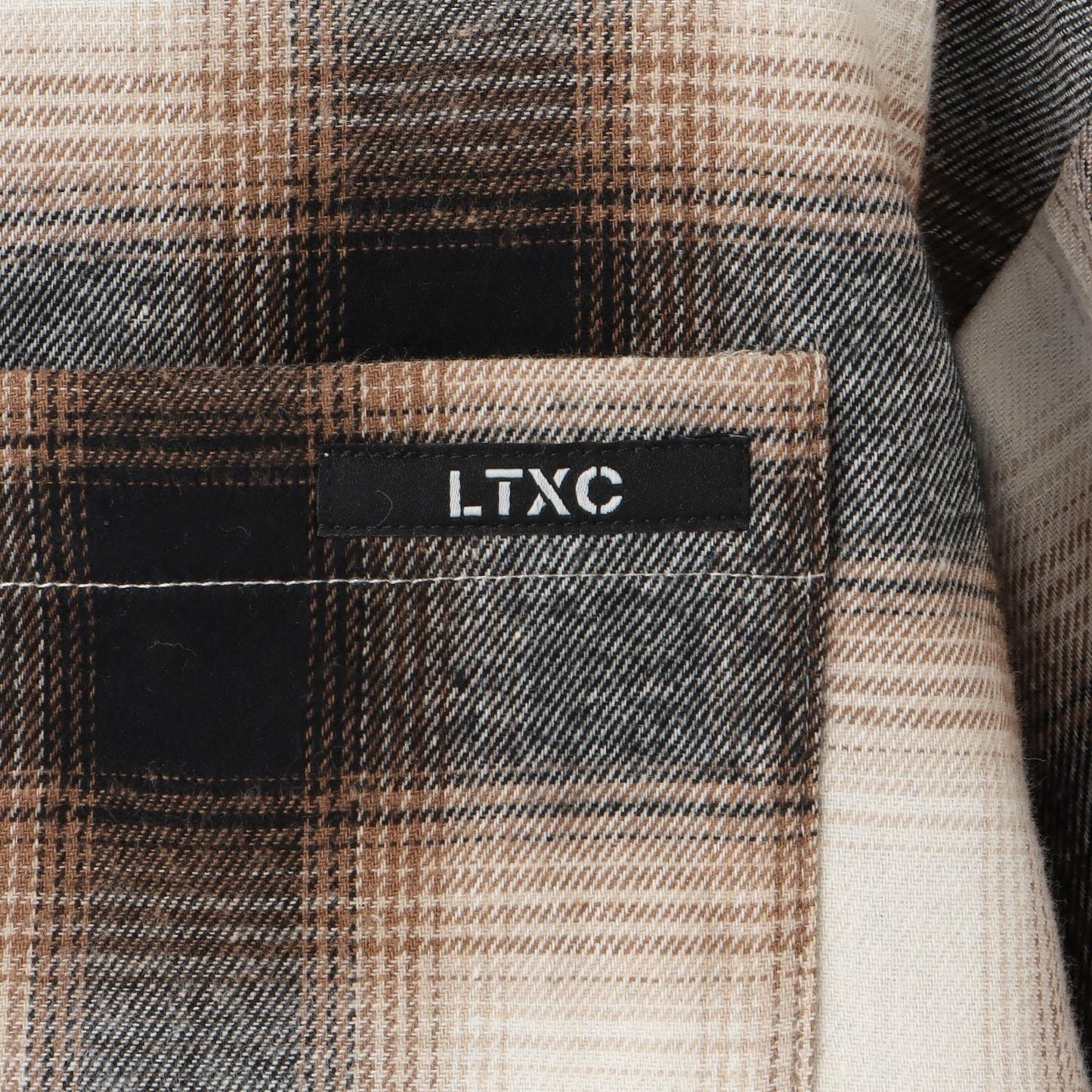 【LTXC】【100%純棉】格紋寬鬆襯衫連衣裙