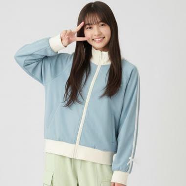 【milky coast】袖條紋運動夾克