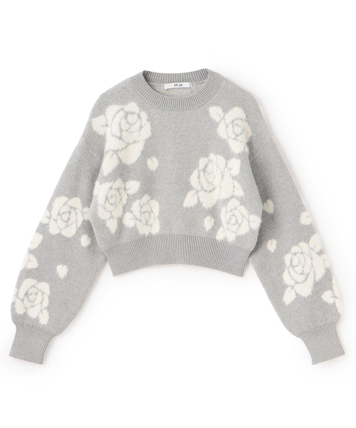 玫瑰絨毛針織衫【韓國時尚】