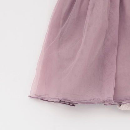 花卉網紗拼接連體衣