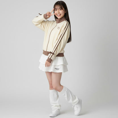 【milky coast】袖條紋運動夾克