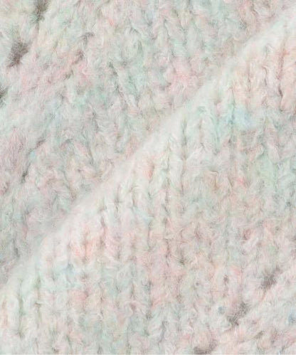 愛心編織拼色寬鬆針織衫【韓國時尚】