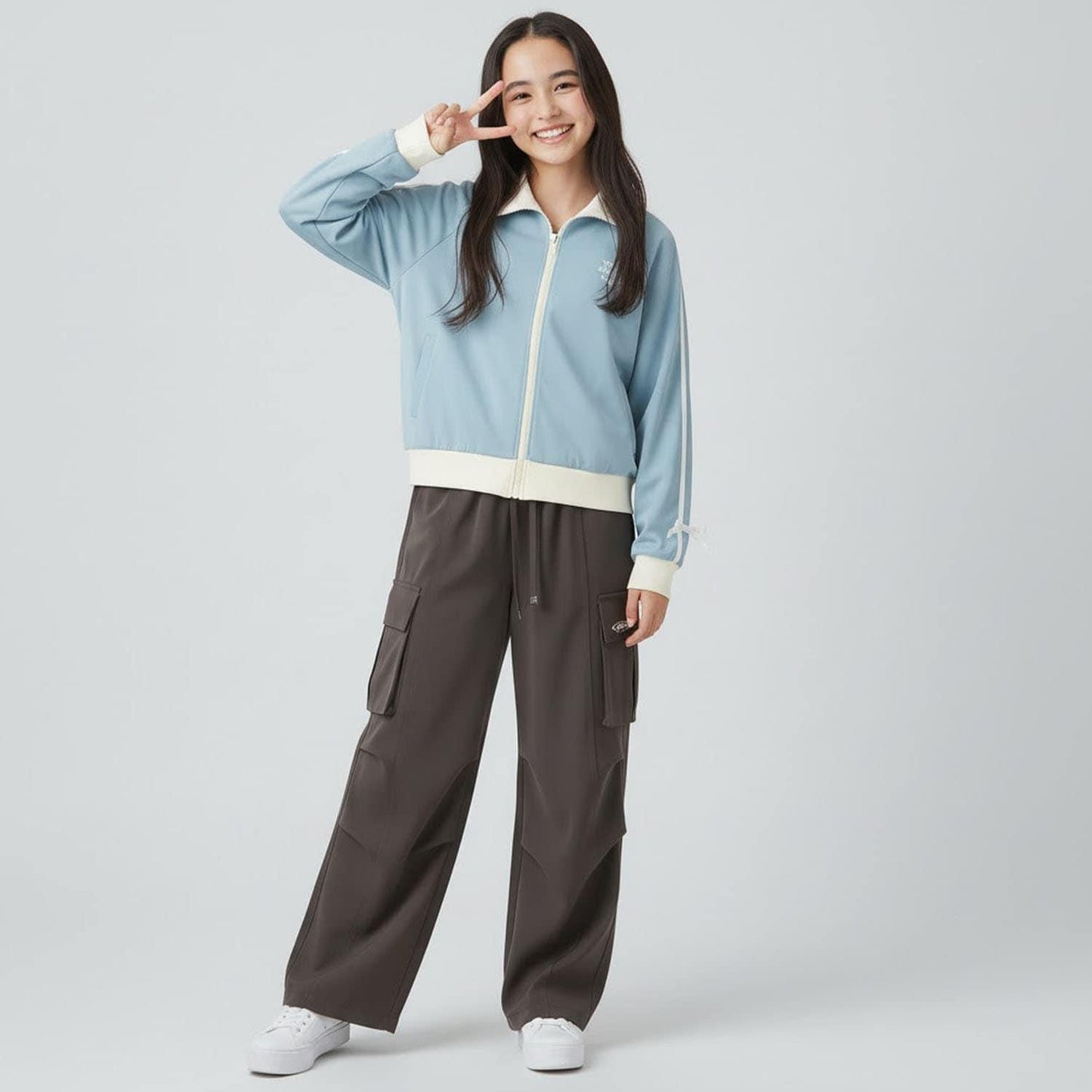 【milky coast】袖條紋運動夾克