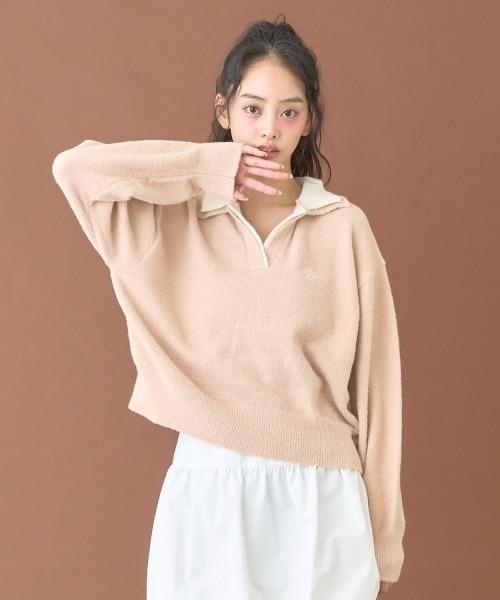 雙拼色針織套頭衫【韓國時尚】