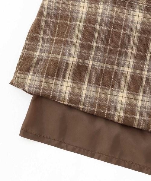 褶皺格紋連衣裙【韓國時尚】