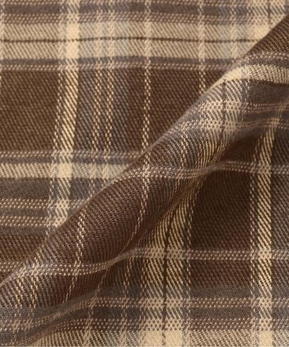 褶皺格紋連衣裙【韓國時尚】