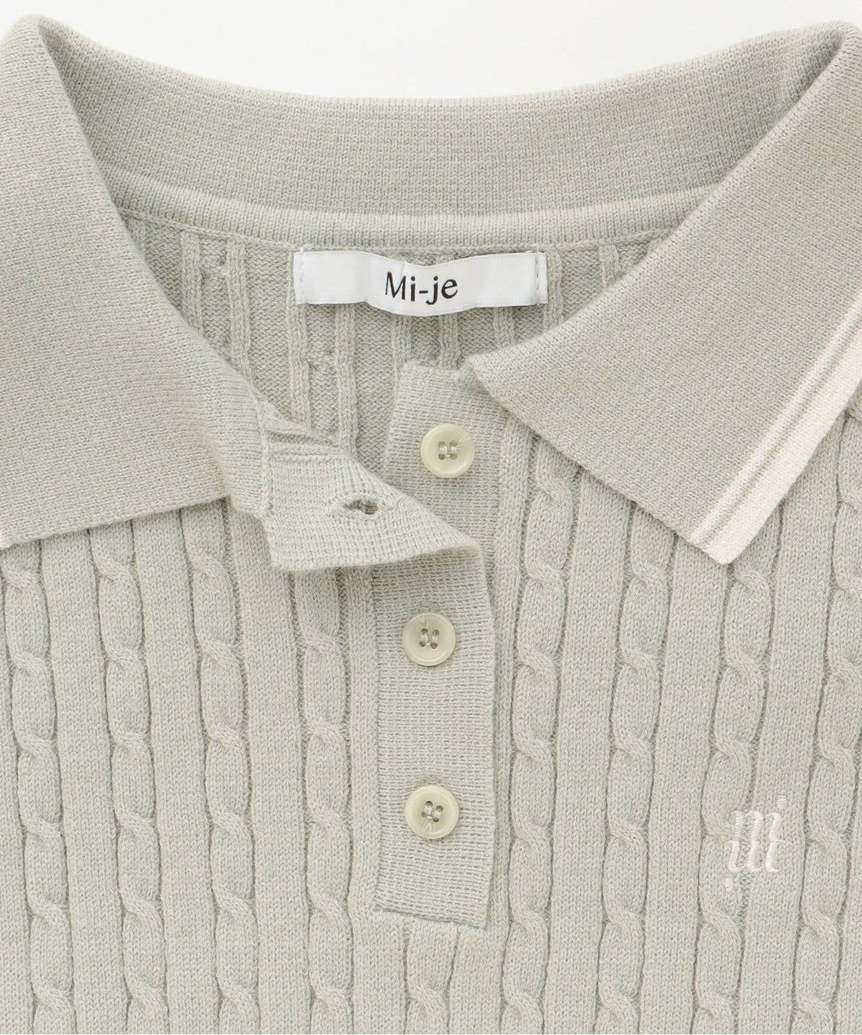 修身款針織POLO衫【韓國時尚】