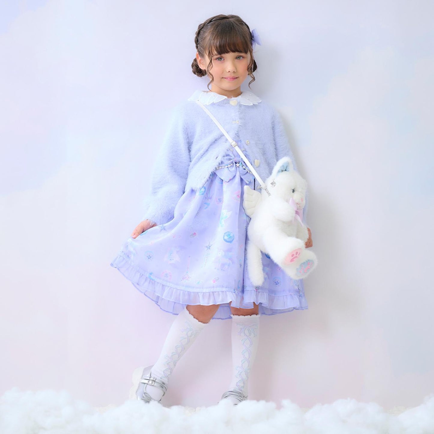 亮片長毛針織開衫