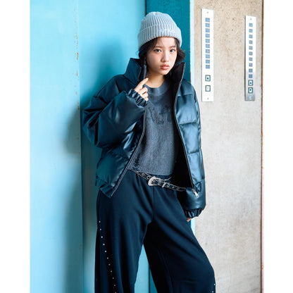 【LTXC】標誌復古短款針織衫