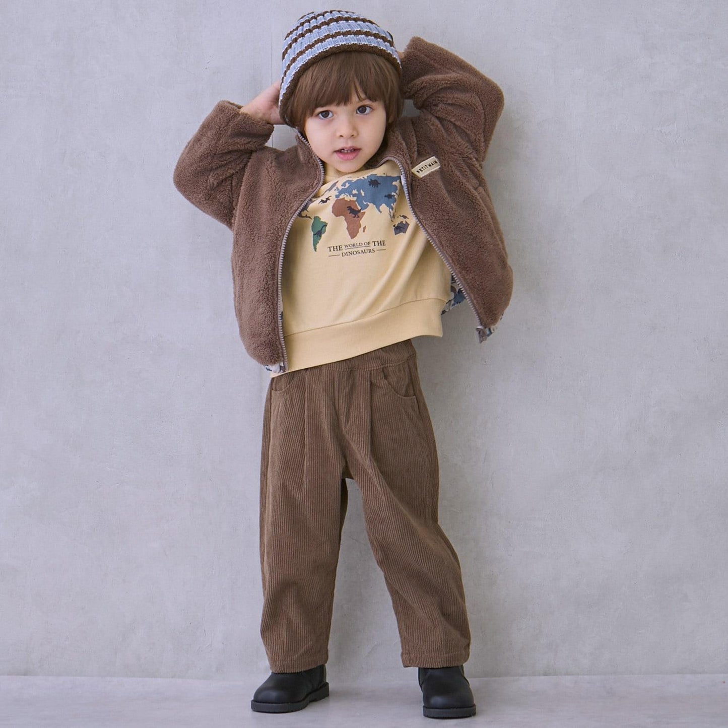 寬鬆剪裁褶皺長褲