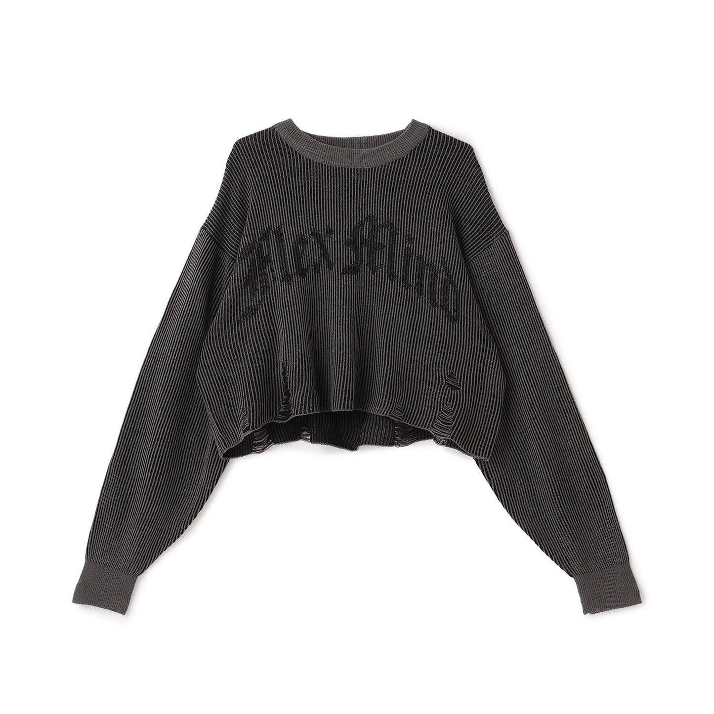 【LTXC】標誌復古短款針織衫