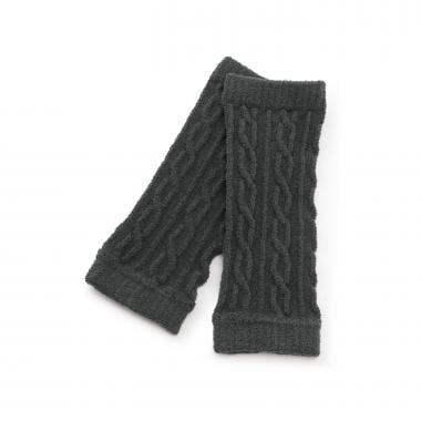毛絨麻花編織護腿襪
