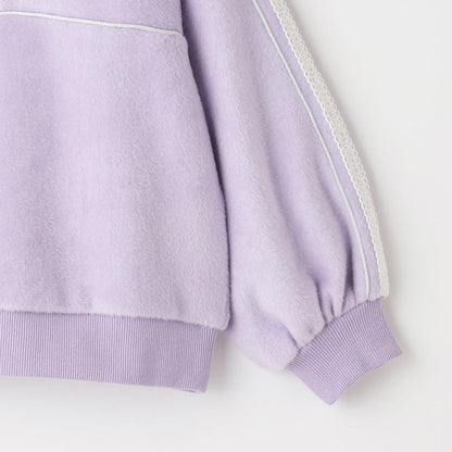 亮片滾邊半拉鍊套頭衫