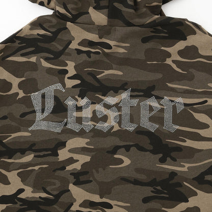 【LTXC】後背水鑽寬鬆連帽衛衣