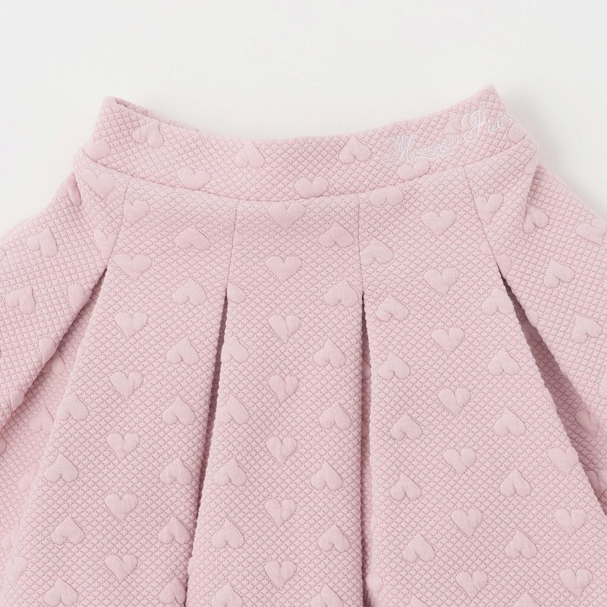 剪裁提花半拉鍊水手領套裝