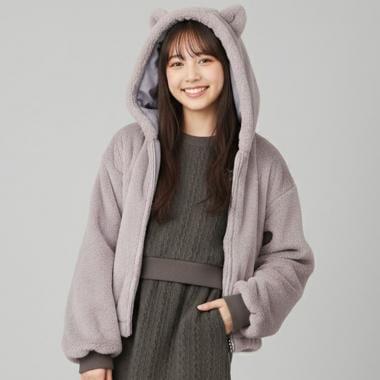 【milky coast】貓耳毛絨連帽外套