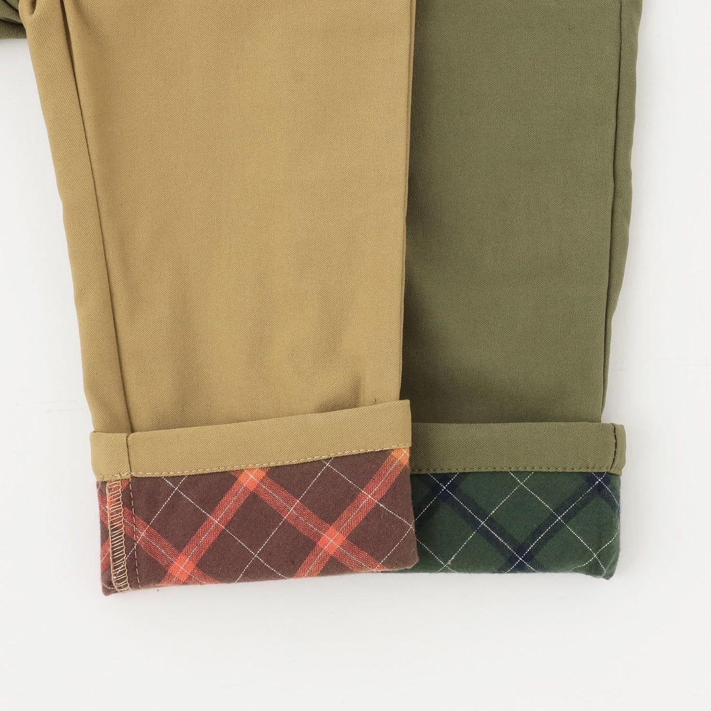 恐龍圖案翻邊長款直筒褲