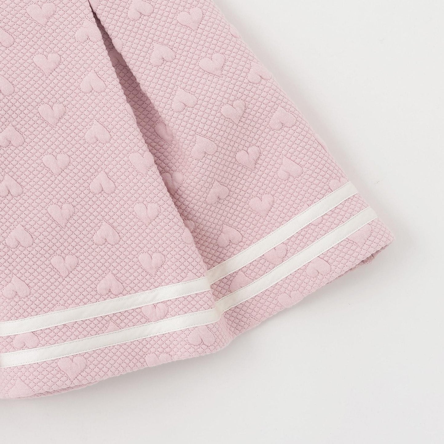 剪裁提花半拉鍊水手領套裝