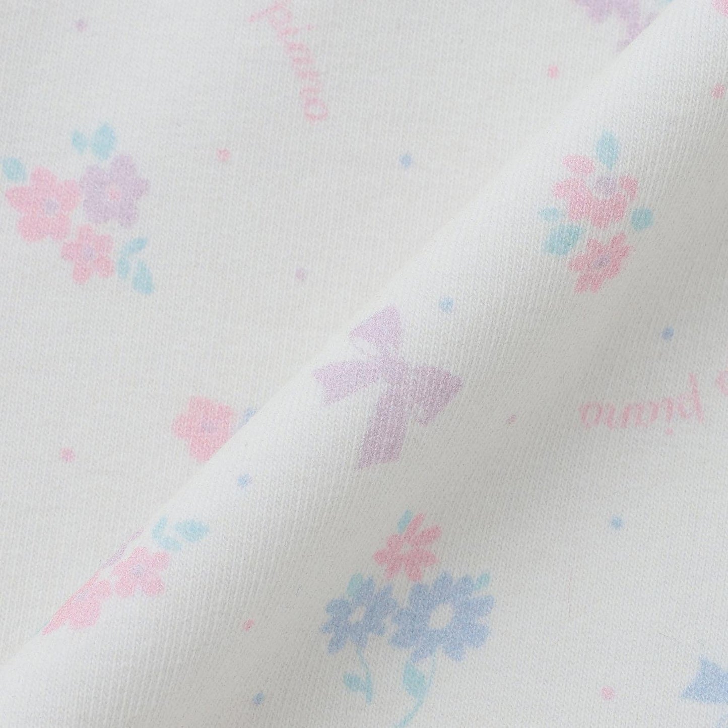 【BOX付】花朵蝴蝶結圖案2用連體衣&圍兜套裝