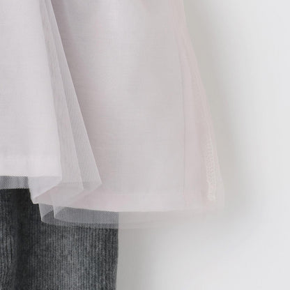 網紗荷葉邊連體衣