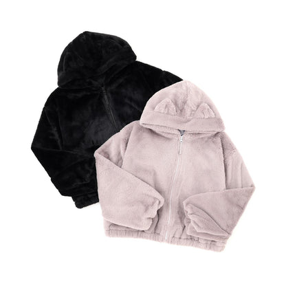 【milky coast】貓耳毛絨連帽外套