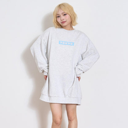 背面印花連衣裙