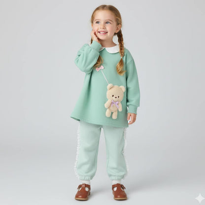 帶領熊造型斜挎包衛衣