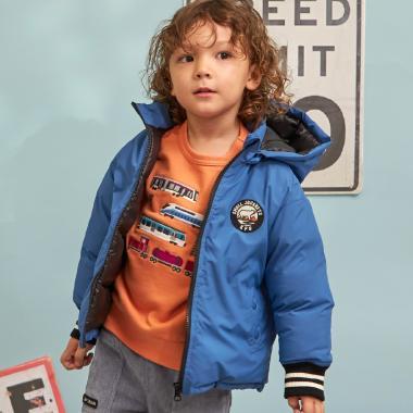 レアテック中綿夾克（袖口條紋羅紋）