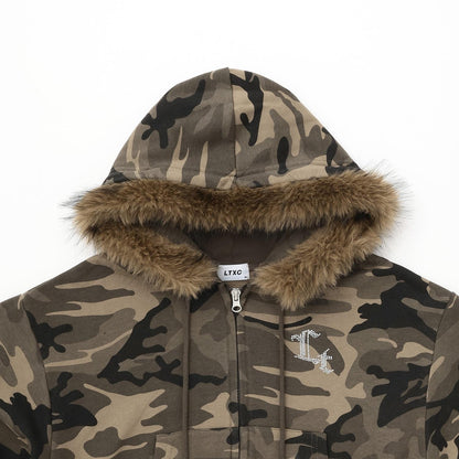 【LTXC】【可套裝】毛絨兩用拉鍊連帽衫