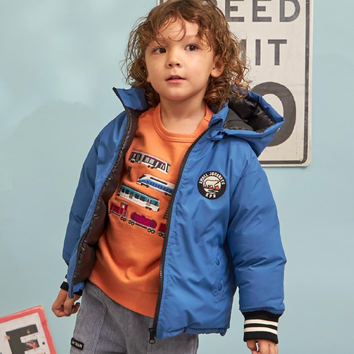 レアテック中綿夾克（袖口條紋羅紋）