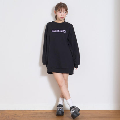 背面印花連衣裙