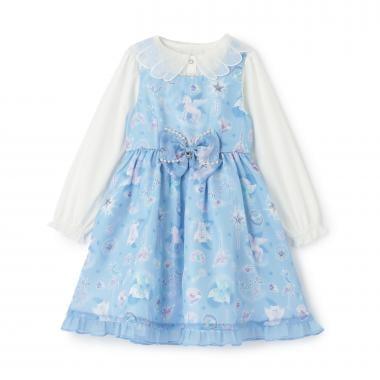 魔法圖案連衣裙&襯衫套裝