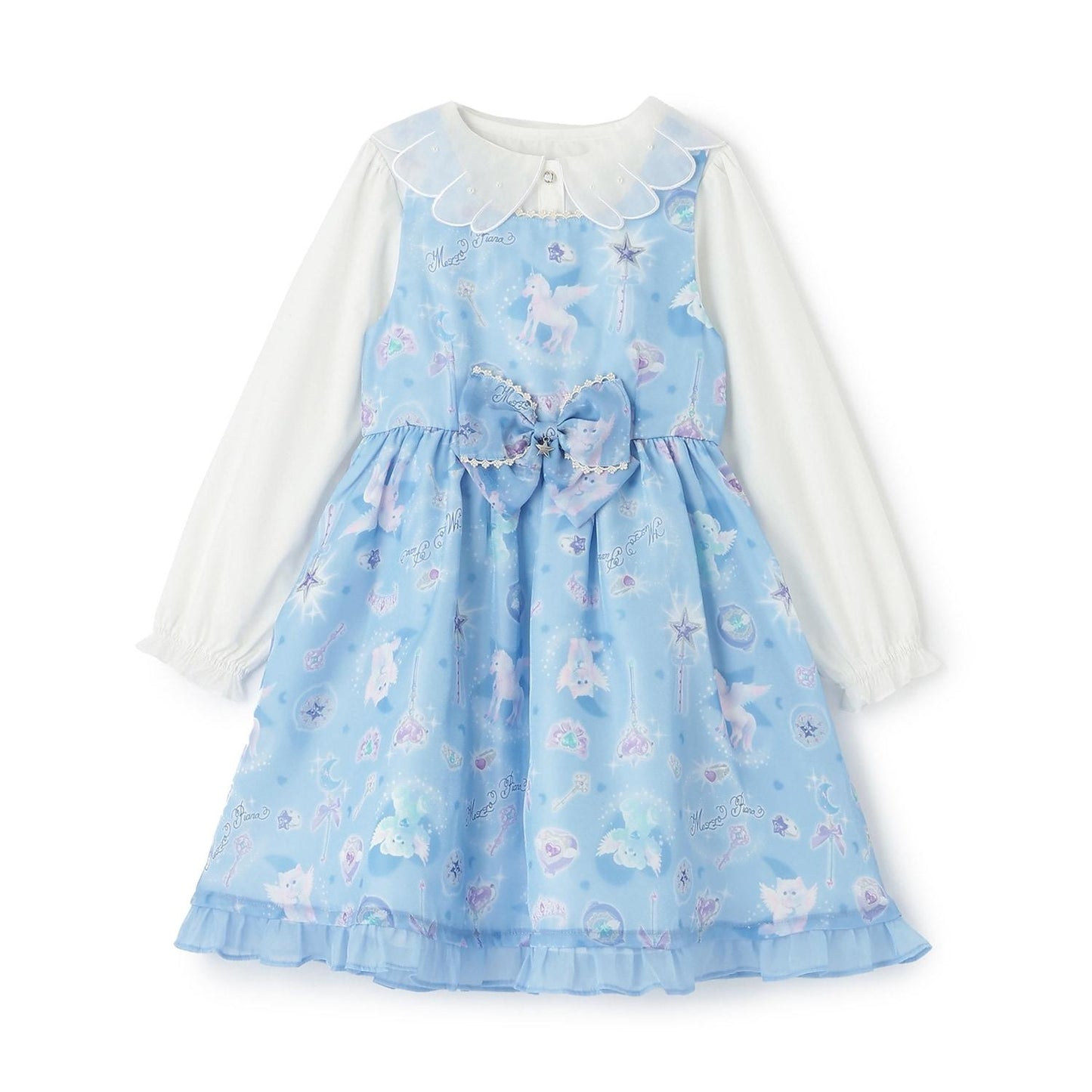 魔法圖案連衣裙&襯衫套裝