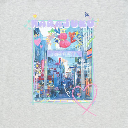 背面印花連衣裙