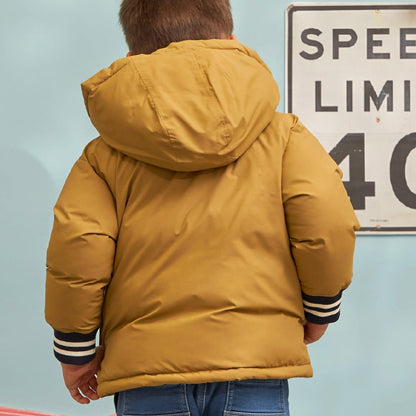 レアテック中綿夾克（袖口條紋羅紋）