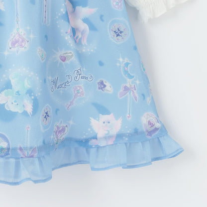 魔法圖案連衣裙&襯衫套裝