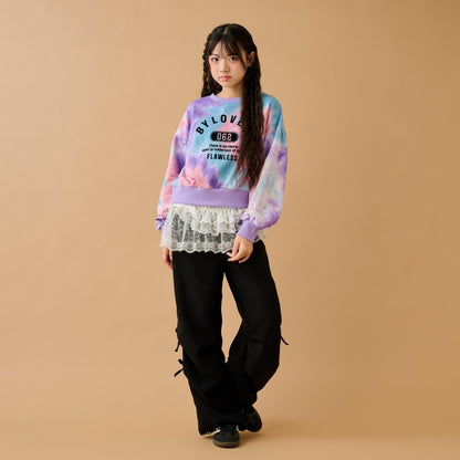 扎染學院風衛衣