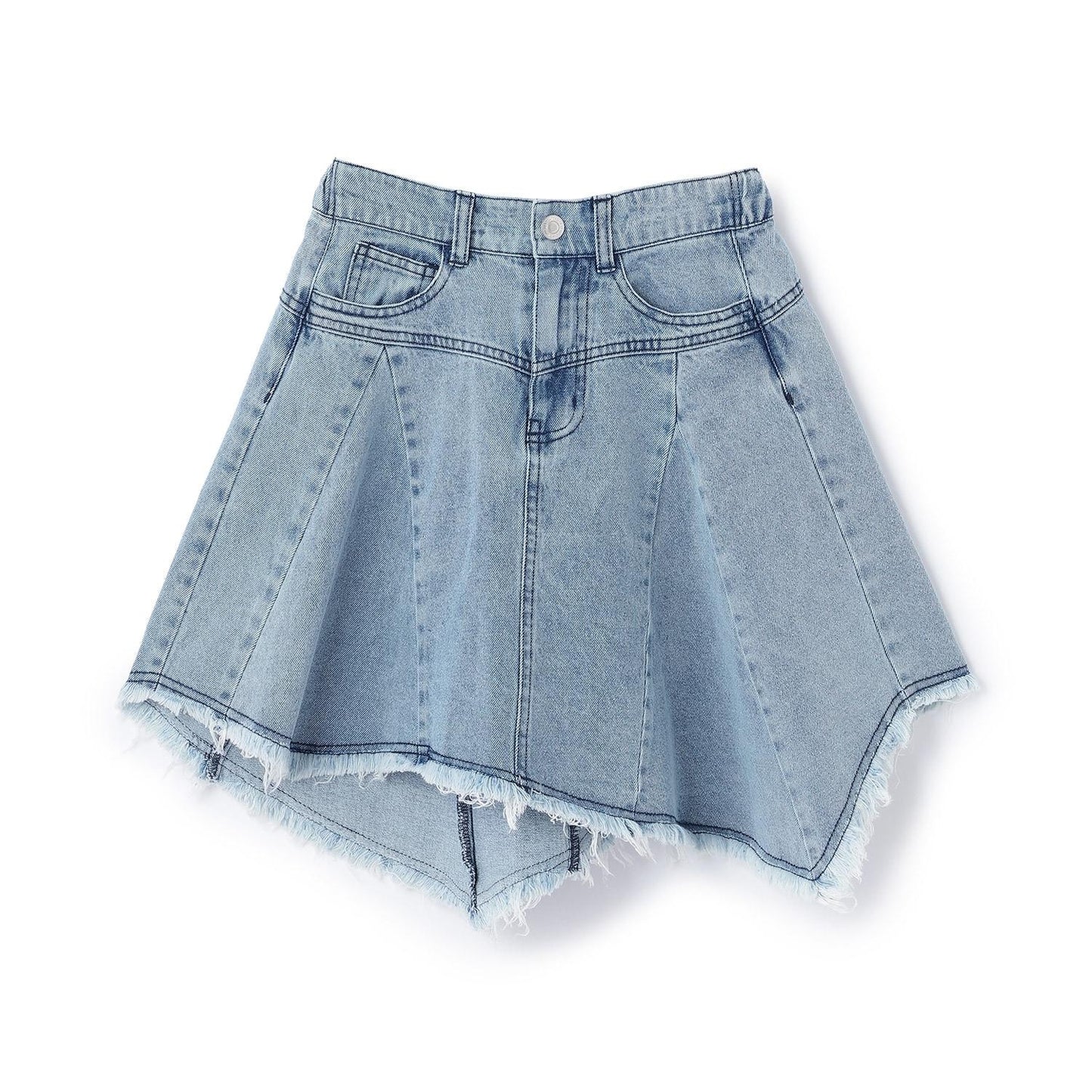 下襬拼接復古半身裙