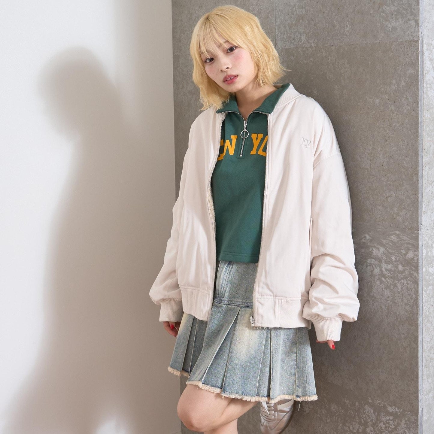 【Champion】半拉鍊套頭衫