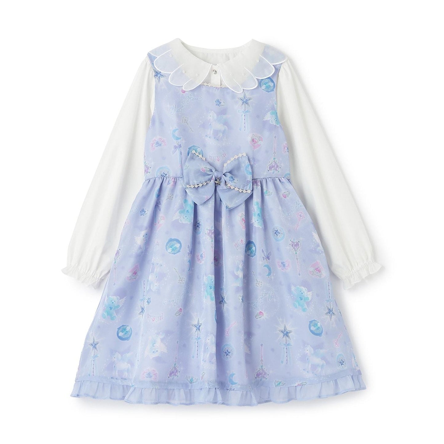 魔法圖案連衣裙&襯衫套裝