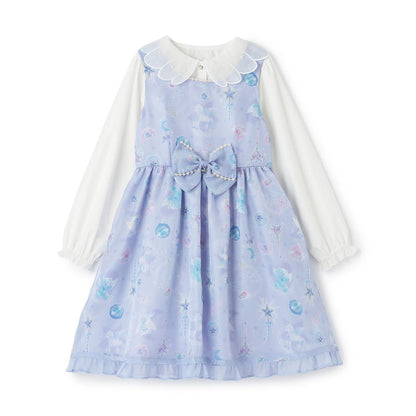 魔法圖案連衣裙&襯衫套裝