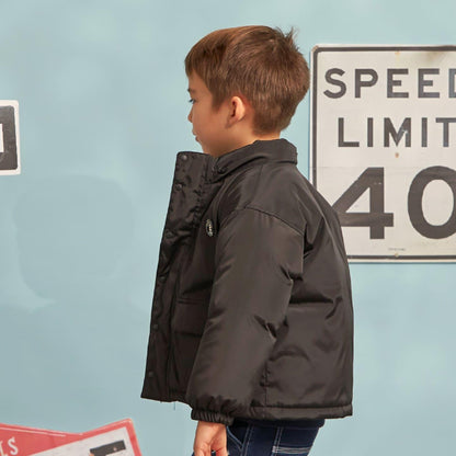 稀有科技中棉夾克（暗釦門襟・翻蓋口袋）