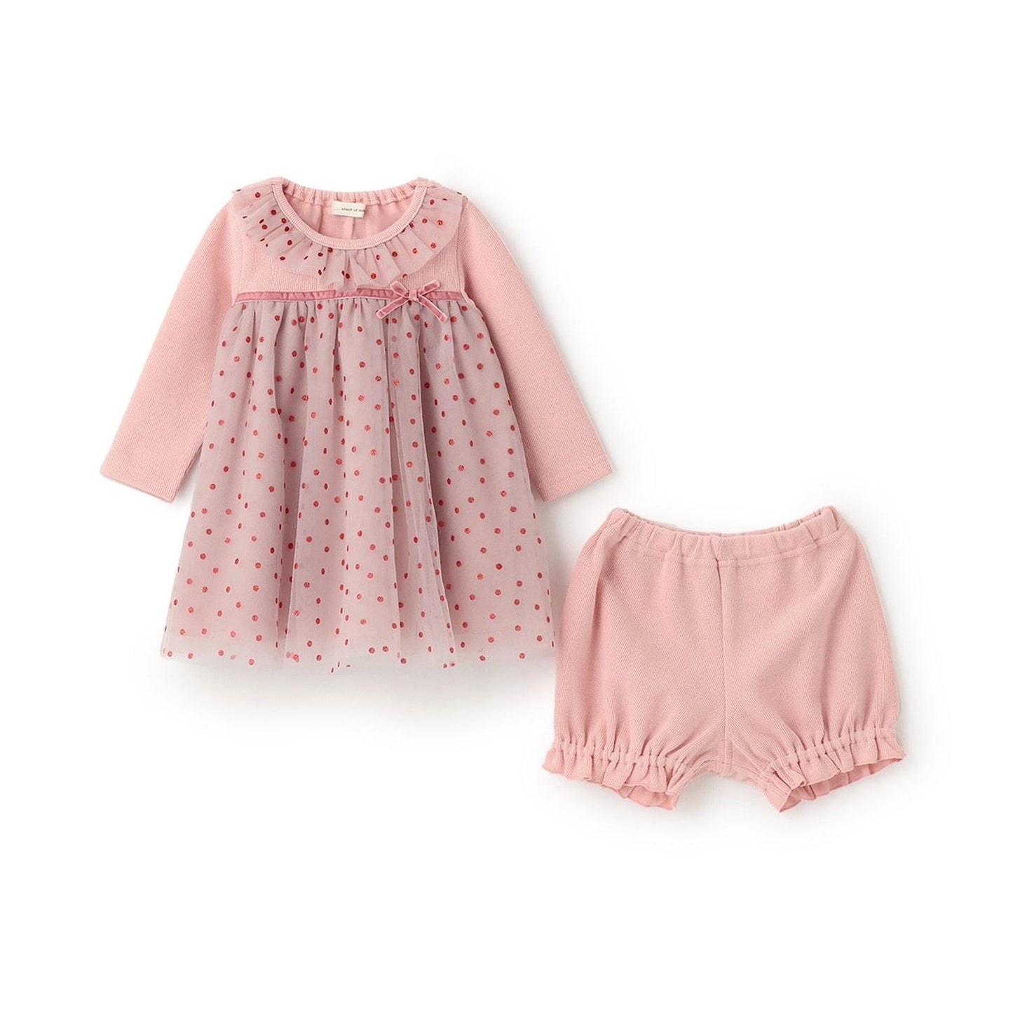 亮片波點嬰兒連體衣