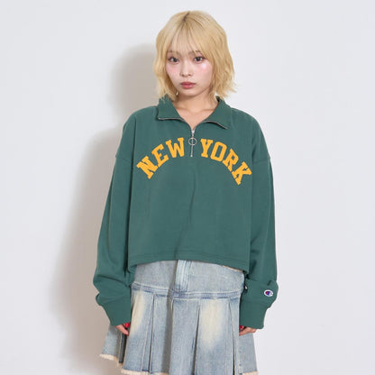 【Champion】半拉鍊套頭衫