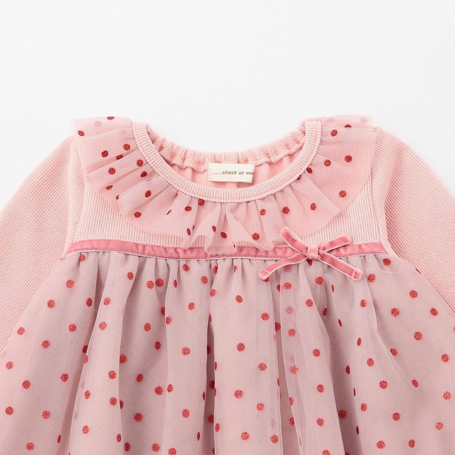 亮片波點嬰兒連體衣