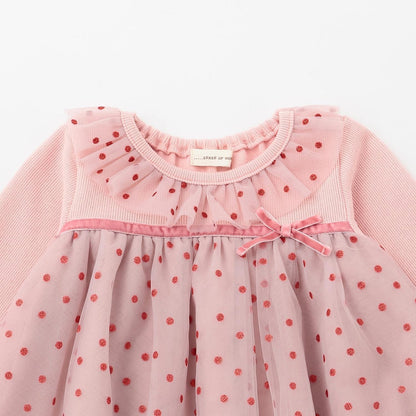 亮片波點嬰兒連體衣