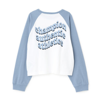 【Champion】【純棉100%】插肩長袖T恤