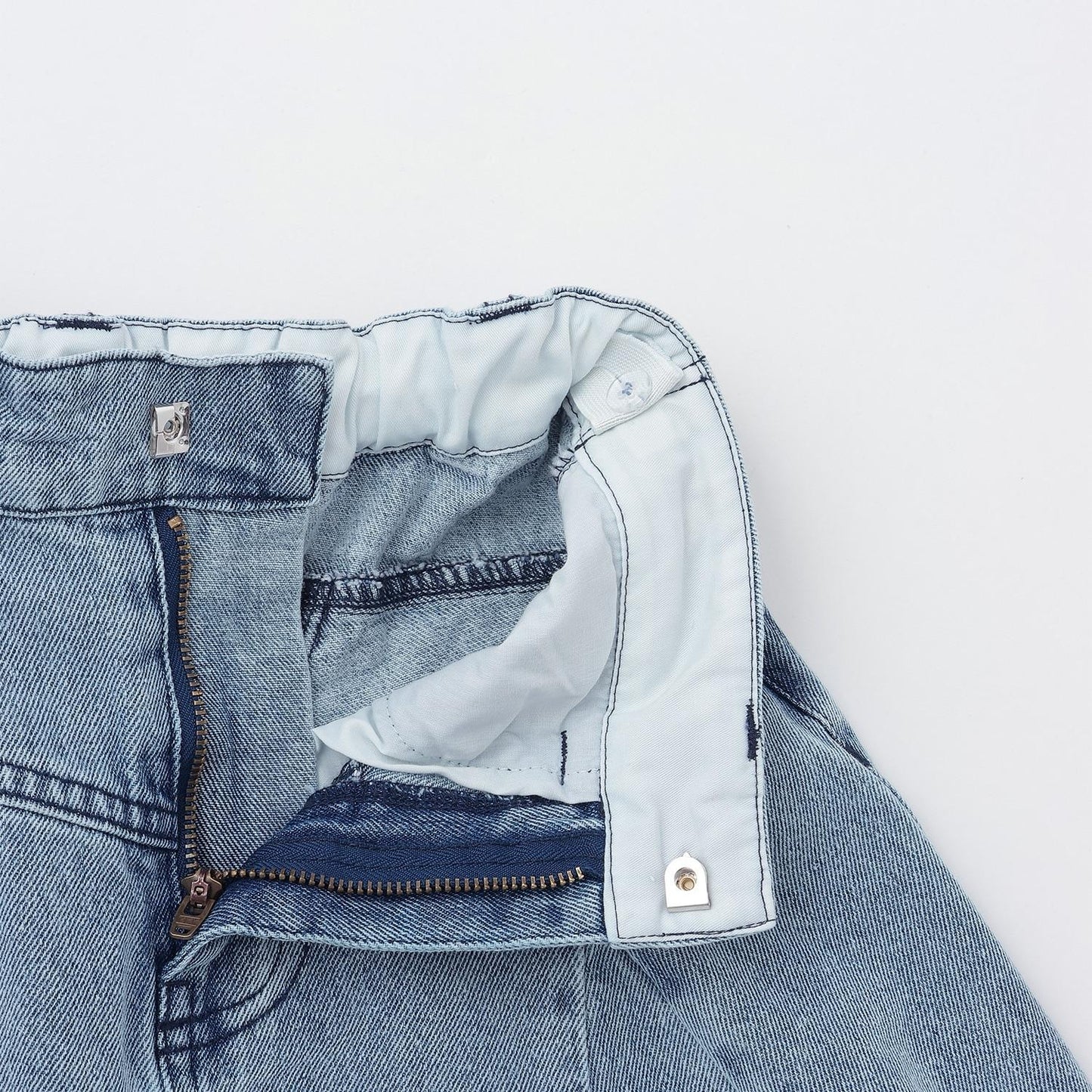 下襬拼接復古半身裙