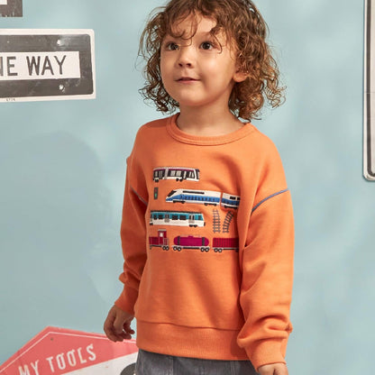 電車貼布繡衛衣