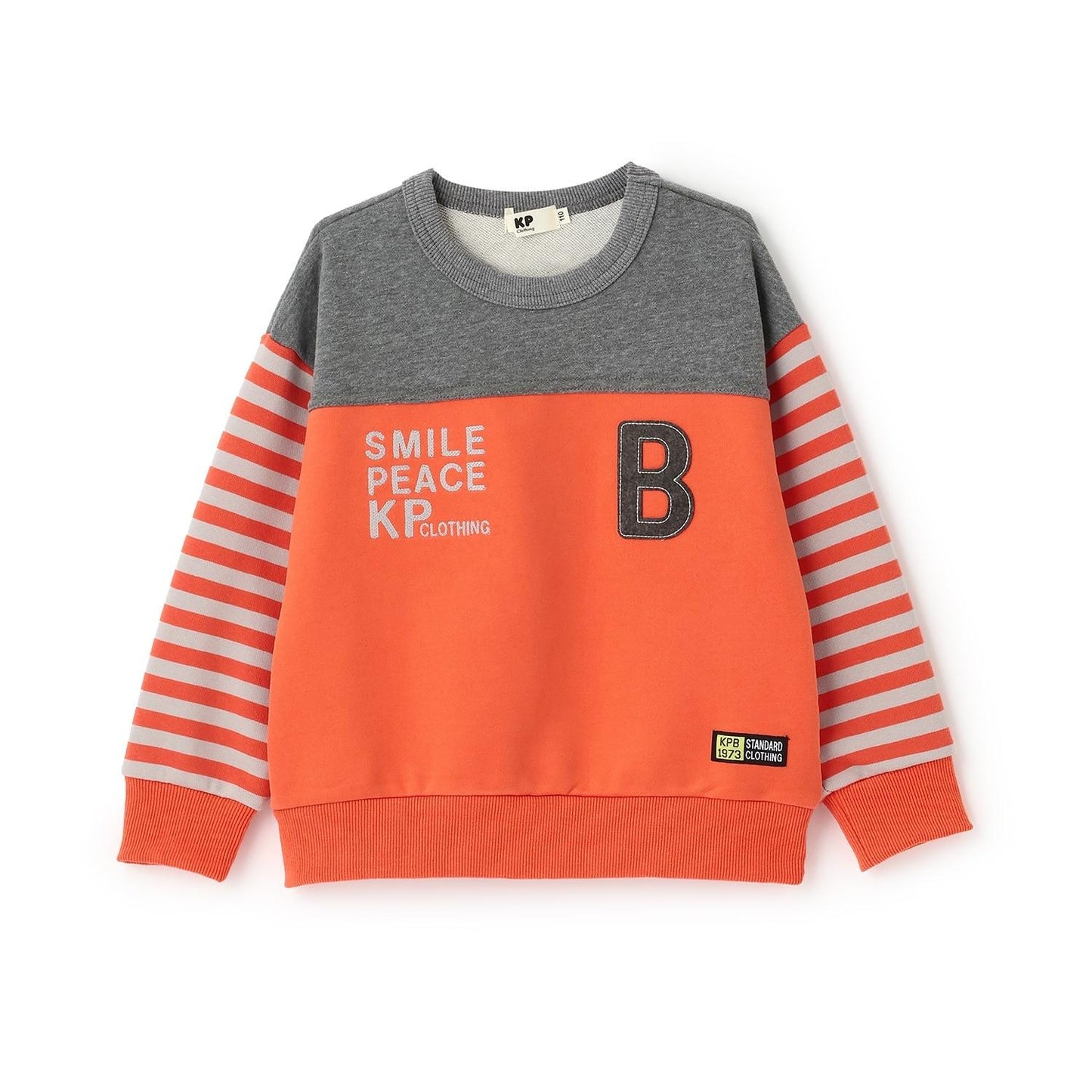 袖部條紋拼色衛衣